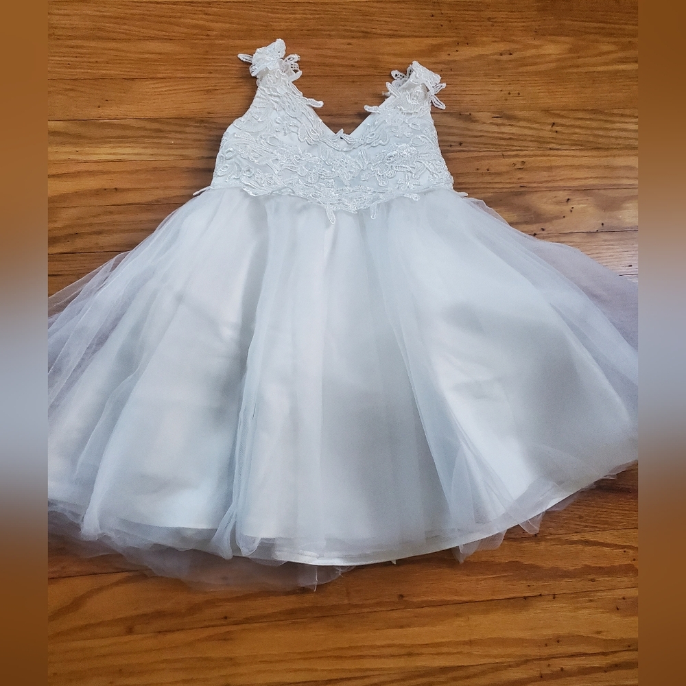 Miama Elegant White Lace Kids Dress Sz 2 New